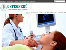 Tablet Screenshot of osteoperu.com